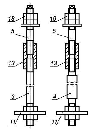 Болты фундаментные ГОСТ 24379.1-80 составные
