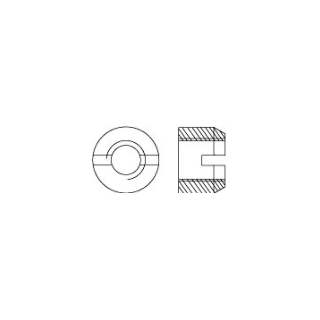 Гайка круглая шлицевая, класс точности А ГОСТ 11871-88 - фото - 2